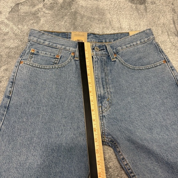 NWT Levi's 505 Regular Denim Shorts Men W32 Blue Straight Leg Jean Shorts - Picture 11 of 13